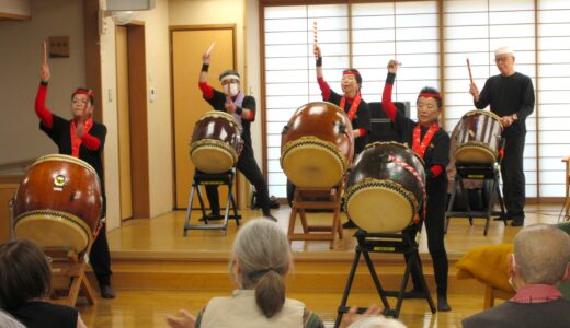 修山太鼓ボランティアさんが来てくれました😆